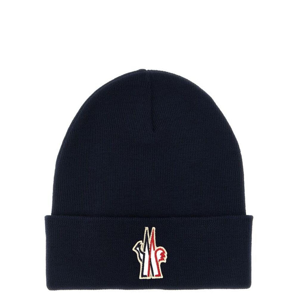 Moncler Grenoble Men Logo Patch Beanie